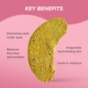 Skin Gym Gold Foil Eye Mask 5 Pack Hydrating And Brightening Under-Eye Treatment With Bakuchiol And Hyaluronic Acid
