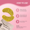Skin Gym Gold Foil Eye Mask 5 Pack Hydrating And Brightening Under-Eye Treatment With Bakuchiol And Hyaluronic Acid