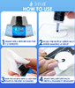 Stacy Lash Extra Strong Evolution Eyelash Extension Glue 10Ml & Stl-1 Isolation Tweezers For Extensions/Black Adhesive 1-2 Sec Drying Time/Precision Stainless Steel Tool/Professional Supplies