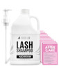 Stacy Lash Eyelash Extension Shampoo 1Us Gal / 128 Fl.Oz. / 3.78L / Eyelid Foaming Cleanser/Safe Wash For Extensions & Natural Lashes/Supplies For Professional & Home Use / 50 Aftercare Cards