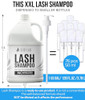 Stacy Lash Eyelash Extension Shampoo 1Us Gal / 128 Fl.Oz. / 3.78L / Eyelid Foaming Cleanser/Safe Wash For Extensions & Natural Lashes/Supplies For Professional & Home Use / 50 Aftercare Cards