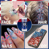 Sulily Patriotic Red White And Blue Body Glitter Stick 4Th Of July Outfits For Women Kids 4Th Of July AccessoriesHair Body Face Glitter Makeup Usa Flag Chunky Sequins Glitter For Independence Day