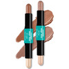 Susikeki Contour Stick 2Pcs Dual-Ended Highlighter Makeup Pen & Contouring Stick For Face Shaping Long Lasting Waterproof Cream Bronzer & Highlight Sticks Make Up Kit For All Skin Tones (01# + 03#)