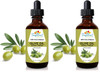Tropical Holistic Extra Virgin Organic Olive Oil 4 Oz - Cold Pressed Unrefined - Use For Face Skin Hair Dry Scalp Massage