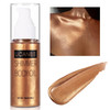 Ucanbe Body Shimmer Oil 100Ml Moisturizing Body Glow Glitter Oil Waterproof Shimmering Luminizer Liquid Illuminator Highlighter Tinted Shimmer Lotion Glowing Bronzer Makeup (Bronze Gold)
