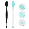 Unaone Lip Scrub Brush - 2 Pcs Dual-Ended Lip Scrubber Exfoliator And Silicone Lip Brush 3-In-1 Silicone Lip Scrub Tool Lip Mask Applicator Gentle Exfoliator & Applicator For Soft