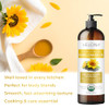 Velona Usda Certified Organic Sunflower Oil - 64 Fl Oz | 100% Pure And Natural Carrier Oil | High Oleic Refined| Cooking Skin Hair Body & Face Moisturizing