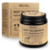 Weilnell Beef Tallow And Honey Balm For Skin  All Natural Moisturizer Hydrates And Nourishes The Skin Grass Fed Beef Tallow and Honey Balm Blend Deeply Moisturizing For Face and Body Natural Skin Care