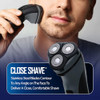 Xtreme Barbasol Rotary Shaver Rechargeable Electric Rotary Shaver With Stainless Steel Blades Pop-Up Trimmer Wireless Cordless Electric Razor Close Shave Full 8 Hour Charge Provides 45 Minute Run-Time