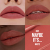 MAYBELLINE Serum Lipstick Hydrating Lip Makeup with 8HRs of Lip Plumping Moisture with Hyaluronic Acid + Oil Blend Maybe It's