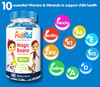 Actikid Magic Beans Vegan Multi-Vitamin 60X Blueberry Flavour | Gelatin Free | Kid'S Vitamin | Immune System