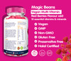 Actikid Magic Beans Vegan Multi-Vitamin 60X Red Berries Flavour | Gelatine Free | Children'S Vitamin | Immunity Booster
