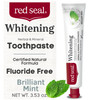 Red Seal Fluoride Free Whitening Toothpaste - Mint - Vegan Friendly Cruelty Free No Synthetic Colors or Artificial Flavors NATRUE Certified Natural Ingredients Paraben & SLS Free 3.53 oz
