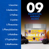 Evogen Amino K.E.M. - EAA & BCAA Powder Pump Volumizer | BCAAs Amino Acids Supplement for Blood Flow Muscle Growth & Hydration | BlackBerry Lemonade | 30 Servings