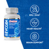 Evogen Omega Fish Oil | Premium Omega-3 Supplement | Overall Wellness | EPA & DHA | 90 Softgels