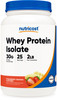 Nutricost Whey Protein Isolate (2 LB) Strawberry Banana Flavored - GMO-Free Gluten-Free