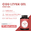 Cod Liver Oil 1120mg Omega-3 – DHA & EPA Fish Oil with Vitamins A & D – Supports Immune System Heart Brain & Vision – Cod Liver Oil Capsules – 180 Softgels (6-Month Supply) – Vitavea