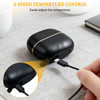 Mini Hair Straightener,Mini Straightener Brush Rechargeable Portable Straightening Comb 3 Speed Temperature Control Anti Scald Shell Lightweight  and  Portable for Home Travel Gift (Black)