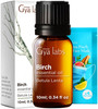 Gya Labs Birch Essential Oil - 0.34 Fl Oz - for Hair Skin Diffuser Aromatherapy & DIY Candle Making Scent