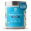 Amazing Grass GLOW Vegan Collagen Support with Biotin and Plant Based Protein Powder, Vanilla Honeysuckle, 15 Servings