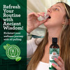 GuruNanda Starter Pulling Oil Mouthwash for Natural Teeth Whitening, Coconut and Peppermint Oil for Fresh Breath & Happy Gums, with Toothbrush & Tongue Scraper, Alcohol-Free, 8 Oz