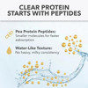 PlantFusion Clear Protein Powder with Pea Protein Peptides - 20g Fast-Absorbing in Water 90 Calories Zero Sugar Premium Alternative to Clear Whey - Pineapple Coconut - 16 oz