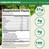PlantFusion Complete Vegan Protein Powder - Plant Based Protein Powder with BCAAs Digestive Enzymes and Pea Protein - Keto Gluten Free Soy Free Non-Dairy No Sugar Non-GMO - Cookies & Cream 2 lb