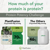 PlantFusion Complete Vegan Protein Powder - Plant Based Protein Powder With BCAAs Digestive Enzymes and Pea Protein - Keto Gluten Free Non-Dairy No Sugar Non-GMO - Natural-No Stevia 1.85 lb