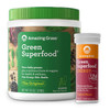 Amazing Grass Superfood Bundle - Original Superfood Greens Powder & Energy Drink Tablets, Tropical Flavor, 30 Servings