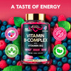 NUTRAHARMONY Vitamin B-Complex Gummies for Women & Men - Vitamin B12, B1, B2, B3, B5, B6, B7 & B9 - B Complex with Vitamin C & Choline - Energy, Brain & Mood - Natural Berry Flavor, Vegan - 60 Gummies for 2 Months