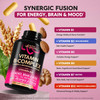 NUTRAHARMONY Vitamin B Complex for Men & Women - Riboflavin B2, B12, B1, B3, B5, B6, B7, B8, B9 | Vitamin C, Choline, Inositol - B-Complex Supplement - Energy, Brain & Heart Support - Made in USA, 60 Vegan Caps
