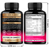 NUTRAHARMONY Vitamin B Complex for Men & Women - Made in USA - B-Complex: B1, B2, B3, B5, B6, B7, B8, B9, B12 with Vitamin C, Choline, Inositol - Energy, Brain & Heart Support Supplement, 120 Vegan Capsules