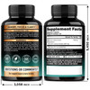 NUTRAHARMONY Lions Mane Supplement Capsules - Organic Lions Mane - Made in USA - Fruiting Bodies Extract - 1200 mg, 25% Polysaccharides - Memory & Focus Support - As Lions Powder - 240 Capsules, 4 Month Supply