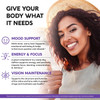 NUTRAHARMONY Natural Saffron Supplements - Pure Saffron Extract 88.5 mg - Made in USA - Mood | Focus | Vision | Energy Support - Eye Health for Women & Men - NonGMO Vegan Pills - 90 Powder Capsules, 3 Month Supply