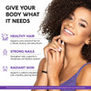NUTRAHARMONY Liquid Biotin & Collagen 60,000 mcg - Vitamins for Hair Growth Support - Extra Strength Drops for Women & Men - Liquid Collagen Supplement - Strong Nails & Healthy Skin - Made in USA - 4 Fl Oz