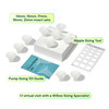 Willow Breast Pump Sizing Kit - Flange Sizing Kit - Use w/Willow Go, Wave, or Most 24mm Flanges - Includes 13mm, 15mm, 17mm, 19mm, and 21mm Inserts- Breastfeeding Essentials for Postpartum