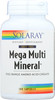 SOLARAY Mega Multi Mineral, Iron Free - Daily Mineral Supplement w/Trace Minerals, Electrolytes, Calcium, Magnesium, Zinc, Selenium, Boron - Cellular Energy, Immune Support, 60-Day Guarantee, 25 Serv