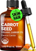 Gya Labs USDA Organic Carrot Seed Oil - 1 Fl Oz - Carrier Oil for Hair Skin Face Scalp & Body Massage