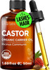 Gya Labs USDA Organic Castor Oil - 1.69 Fl Oz - Carrier Oil for Hair Skin Face Scalp & Body Massage