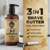 DeadeyeDick's 3-in-1 Shave Butter | Natural Shave Cream for Face Head & Body | Gentle  Non-Irritating Formula for All Skin Types | 16 FL OZ
