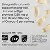 Sports Research Triple Strength Omega 3 Fish Oil 1250mg from Wild Alaskan Pollock - Burpless Fish Oil Supplement with Omega-3 EPA & DHA - Sustainably Sourced  Non-GMO Gluten Free - 30 Softgels