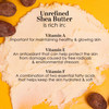 Raw Shea Butter - 100% Pure African Unrefined Shea Butter with Natural Smoky Scent | Moisturizer for Dry Skin & Hair DIY Body Butter Soap Lip Balm - 1 lb Bar