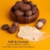 Raw Shea Butter – 100% Pure Unrefined African Shea Butter with Natural Smoky Scent | Deep Moisturizer for Dry Skin Hair & Scalp | DIY Body Butter Lip Balm & Soap Base (8 oz Block)