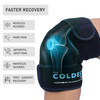 Coldest Knee Ice Pack Wrap Hot and Cold Therapy - Reusable Compression for Meniscus Tear Injury Recovery Sprains, Swelling Ice Packs After Surgery Rheumatoid Arthritis ICY Cold Brace - 2 Pack