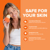 Contour Cube Original - Ice Roller for Sculpting & De-Puffing - Face Ice Roller & Massager with BPA-Free Silicone - Ice Mold for Face - Skin Care Tools for Daily Skincare (180ml) - Peach