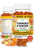 Lunakai USA Made Turmeric and Ginger Supplement Gummies 500mg with Black Pepper – High Absorption Curcumin Turmeric Gummies for Joint Comfort Daily Immune Support Non-GMO 60ct