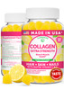 Lunakai USA Made Collagen Peptides Gummies - 200mg Non-GMO Anti-Aging Formula with Biotin Zinc Vitamins C & E for Hair Skin and Nails 60ct