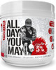 Rich Piana 5% Nutrition AllDayYouMay BCAA Powder | Premium Intra & Post Workout Amino Acids, EAA, Electrolytes | Hydration, Endurance, Recovery | Vegan & Keto | 15.3 oz, 30 Srvgs (Fruit Punch)