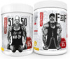 Rich Piana 5% Nutrition Bundle | 5150 High Stim Pre-Workout (Tropical Rage) + FasF Stim-Free Nitric Oxide Booster Pre-Workout (Beach Blast))