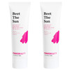 KraveBeauty Beet The Sun Lightweight Sunscreen SPF 40 PA+++ 2 Pack Broad Spectrum Facial Sunscreen with Beet Root Extract & Hyaluronic Acid Daily SPF Lotion for Face Fragrance Free 2 x 50 mL